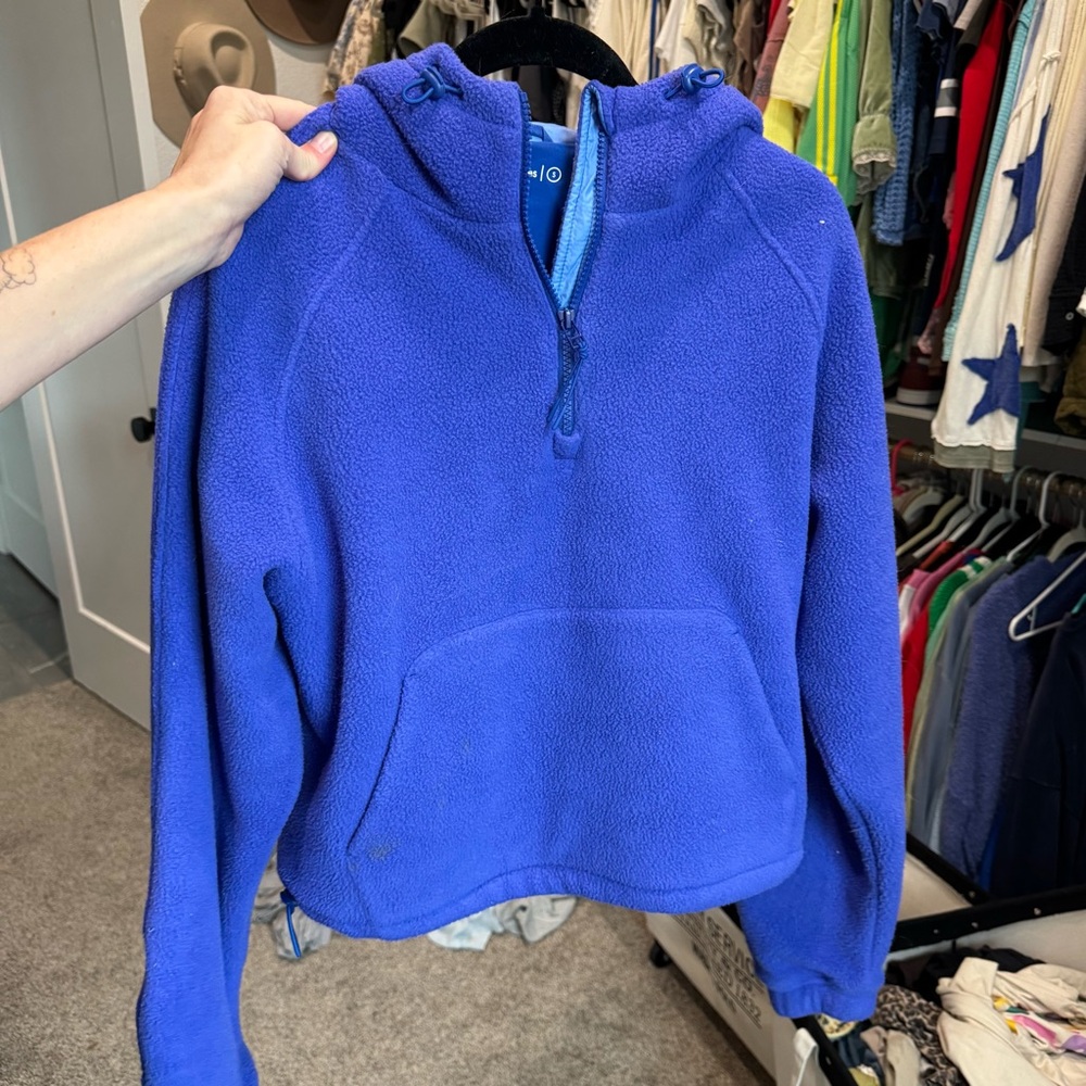 Outdoor Voices Half zip mega fleece hoodie